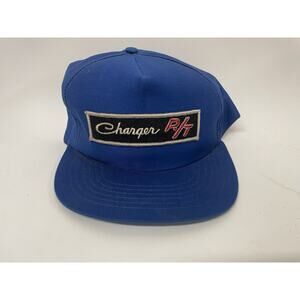Dodge Charger RT Blue Vintage Snapback Trucker Style Hat New Made In Usa